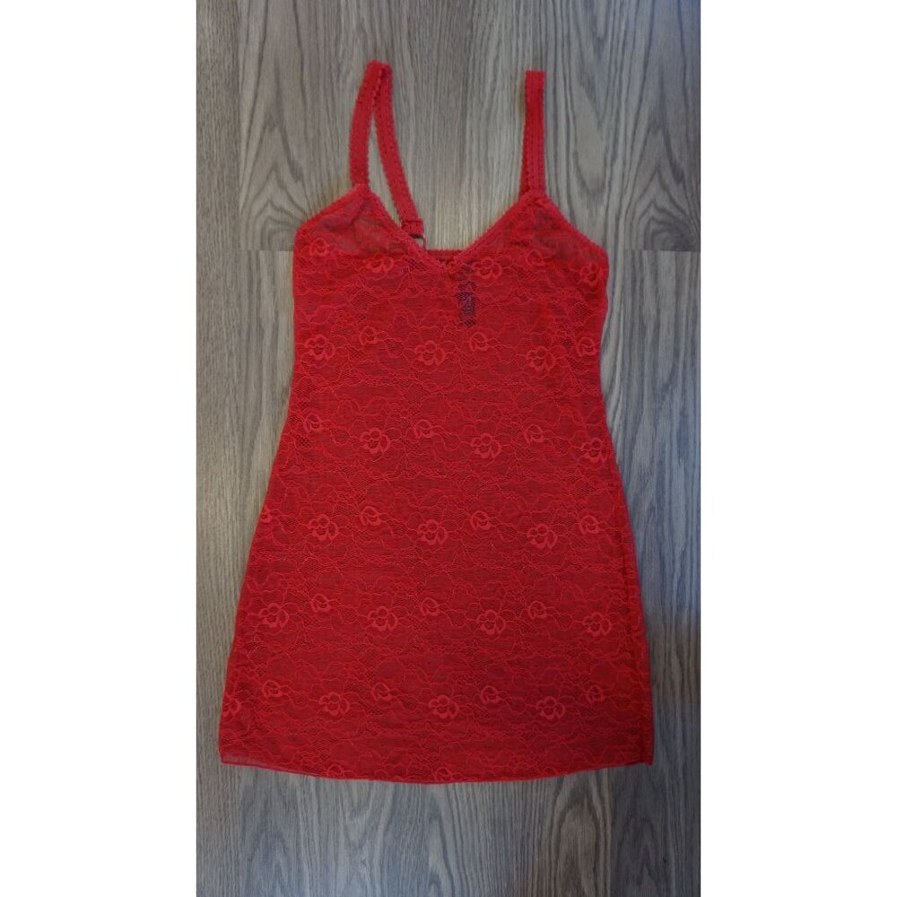 Ann Summers Red Lace Chemise Mini Dress – Size S